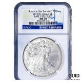 2012-S Silver Eagle NGC MS70
