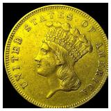 1855 $3 Gold Indian Princess Head HIGH GRADE