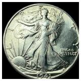 1941-S Silver Walking Liberty Half Dollar UNCIRCUL