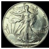 1941-D Silver Walking Liberty Half Dollar GEM BU