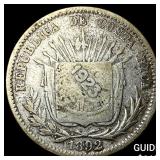 1923 Costa Rica Silver 50 Centimos
