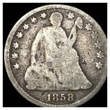 1858-O Silver Half Dime NICELY CIRCULATED