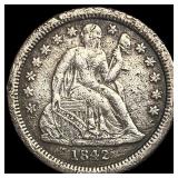 1842-O Silver Seated Liberty Dime LIGHTLY CIRCULAT