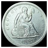 1857 Seated Liberty Quarter CLOSELY UNCIRCULATED