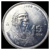1984 Mexico 1 Peso