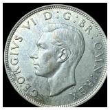 1942 Great Britain Silver Half Crown