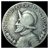 1930 Panama Silver 1/4 Balboa
