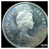1980 Tuvalu Silver $10 - Queen 80th Birthday
