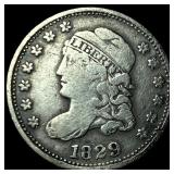 1829 Capped Bust Silver 5C Half Dime LIGHTLY CIRCU