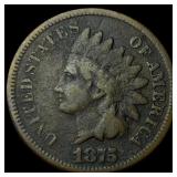 1875 Indian Head Cent LIGHTLY CIRCULATED