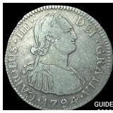 1794PTS PR Bolivia Silver 2 Reales