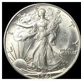 1941-D Silver Half Dollar GEM BU
