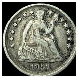 1857 Silver Half Dime LIGHTLY CIRCULATED