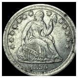 1856 Silver Half Dime NEARLY UNCIRCULATED