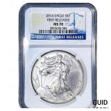2014 Silver Eagle NGC MS70