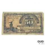 1915 Free & Sovereign State of Mexico 50 Centavos