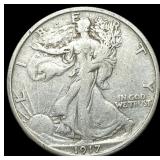 1917 Silver Walking Liberty Half Dollar  NEARLY U