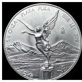 1996 Mexico 1/4oz Silver Libertad SUPERB GEM  BU