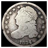 1834 Capped Bust Dime LIGHTLY CIRCULATED
