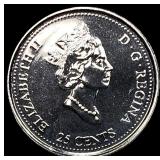 2000 Canada 25 Cents- Achievement Proof Like