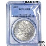 1880-S Morgan Silver Dollar PCGS MS64