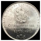 1968 Czechoslovakia Silver 25 Korun