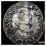 1669 Austrian States Olmitz Silver 3 Kreuzer