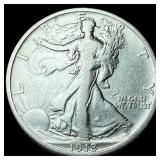 1918-S Silver Walking Liberty Half Dollar LIGHTLY