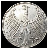 1969D Germany Silver 5 Mark