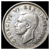 1937 South Africa Geroge VI Silver 6 Pence