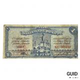 1915 Free and Sovereign State of Mexico 1 Peso