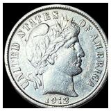 1912-D Silver Barber Dime CHOICE AU