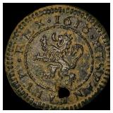 1618 Spain Philip III Bronze 2 Maravedis