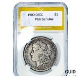 1900-O/CC Morgan Silver Dollar PGA Genuine