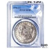 1890-CC Morgan Silver Dollar PCGS XF40