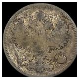 1870 Russia Silver 20 Kopeks