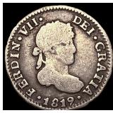 1819 Bolivia Potosi Silver 1/2 Real