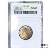 1883 Liberty Victory Nickel ANACS MS65