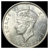 1942S Fiji Silver 1 Florin