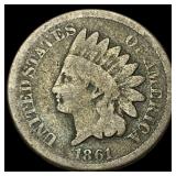 1861 Indian Head Cent NICELY CIRCULATED