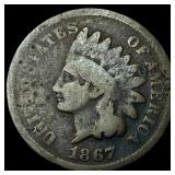 1867 Indian Head Cent NICELY CIRCULATED
