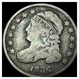 1834 Capped Bust Dime LIGHTLY CIRCULATED