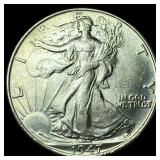 1947 Silver Half Dollar Walking Liberty GEM BU