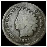 1871 Indian Head Cent NICELY CIRCULATED