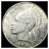 1961 Liberia Silver Dollar