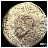 1770M Mexico City, Mexico Silver 1/2 Real Pillar