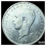 1945 Luxembourg Silver 100 Francs