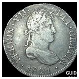 1821PTS PJ Bolivia Silver 2 Reales - Ferdinand VII