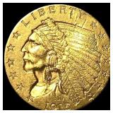 1915 Indian Head $2.50 Gold Quarter Eagle CLOSELY