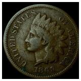 1869 Indian Head Cent ABOUT UNCIRCULATED